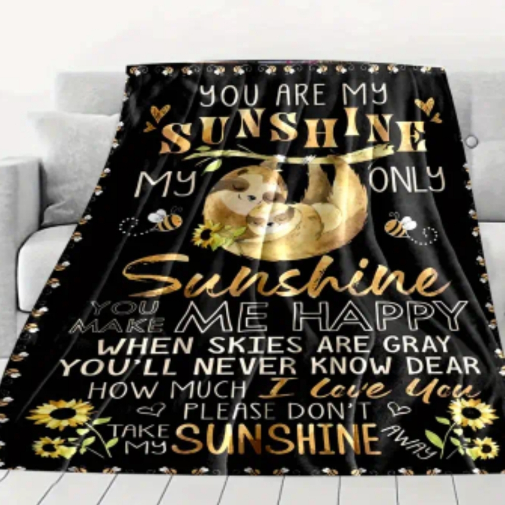 Sloth throw blanket & bestie friend throw blanket